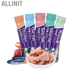 Allinit Wet  Bag Low Salt High Protein Gaining Weight Meat Soup Strips for Cats Kittens