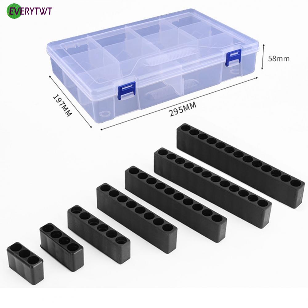 new-bit-holder-1-4-hex-tool-black-drill-flexible-plastic-plastic-practical-protect