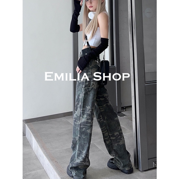 emilia-shop-กางเกงขายาว-กางเกงคาร์โก้ผู้หญิง-คาร์โก้-กางเกง-fashion-ดูสวยงาม-ง่ายๆ-high-quality-a20m00e37z230912