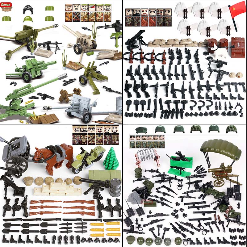 New WW2 Mini Soviet Russian Army Soldiers Figures Military Small ...