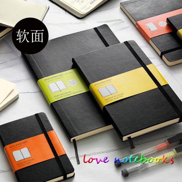 Moleskine สมุดโน้ตบุ๊ก หนังนิ่ม ขนาด A5 สีดํา สไตล์คลาสสิก Shopee