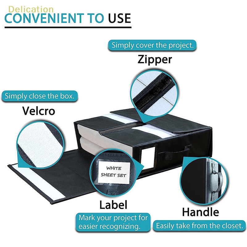 delication-ใหม่ล่าสุด-กล่องเก็บเครื่องนอน-ผ้าปูที่นอน-ปลอกหมอน-ผ้าลินิน-พับได้