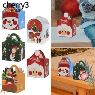 Cherry3 ถุงขนม ลายเกล็ดหิมะ สําหรับตกแต่งปาร์ตี้คริสต์มาส 5 ชิ้น