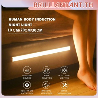 100 มม., 200 มม., 300 มม., 500 มม. ไร้สาย Led Usb ชาร์จ Smart Sensor Motion Light สำหรับตู้เสื้อผ้า Mount ห้องนอน bri