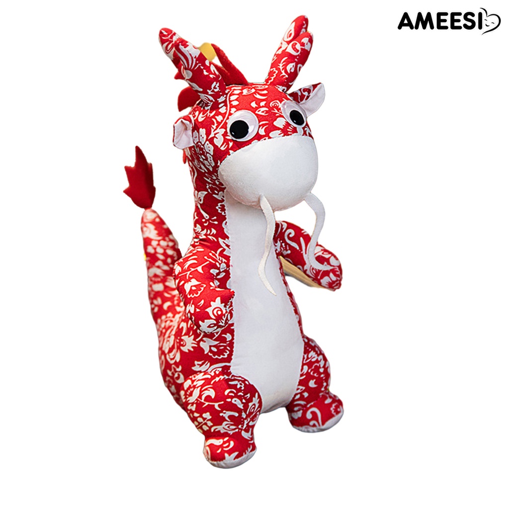 ameesi-ตุ๊กตาการ์ตูนมังกรจีน-3d-หลากสี-สําหรับตกแต่งบ้าน-เทศกาลปีใหม่-2024