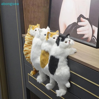 Abongsea ตุ๊กตาแมวปลอม น่ารัก สําหรับแขวนตกแต่งบ้าน โต๊ะทีวี