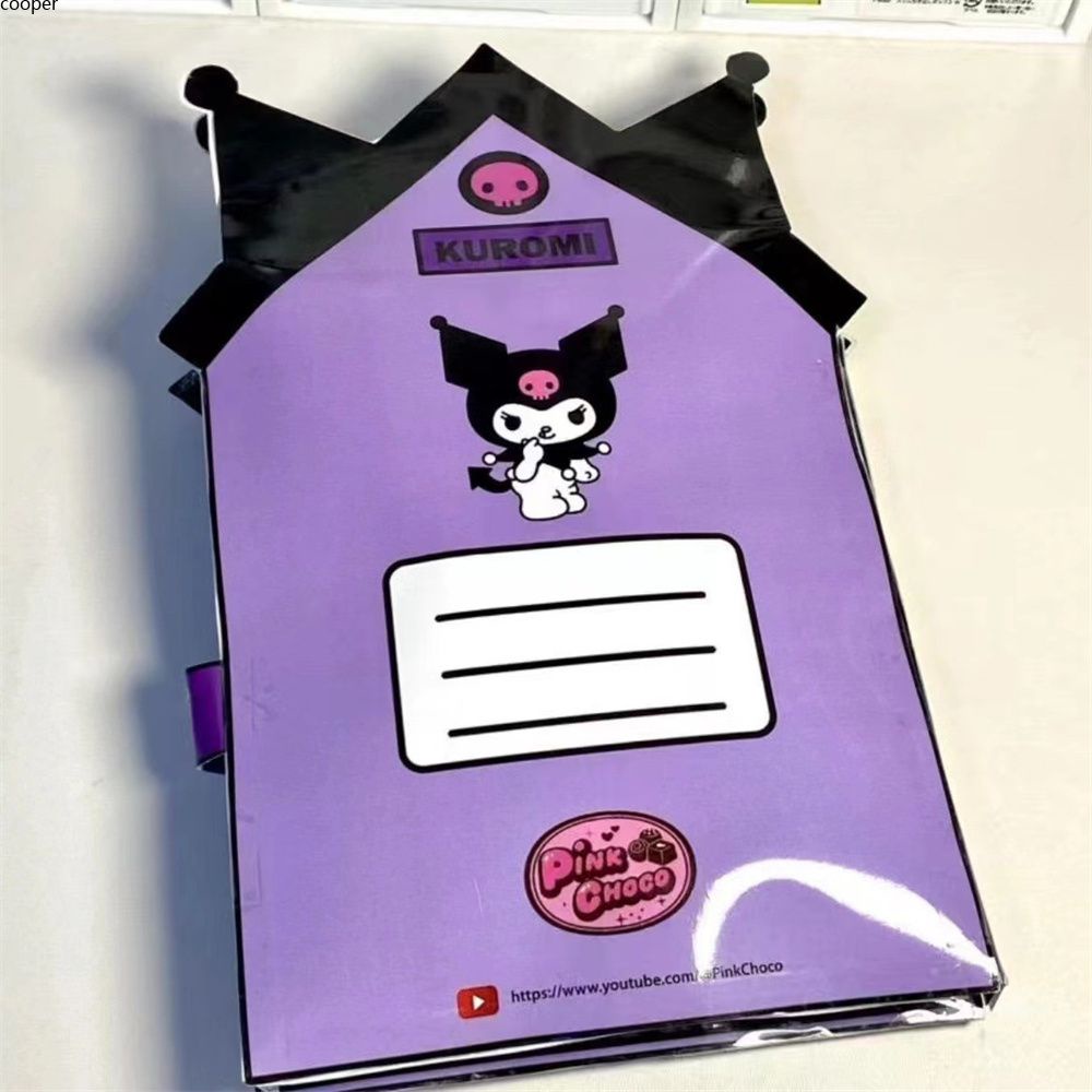 ในการจัดส่ง-diy-quiet-bookของเล่นทำมือเพื่อการศึกษาsanrio-kuromi-quiet-book-kuromiและmelodyร้านอาหารหนังสือเกมทำมือสำหรับเด็ก