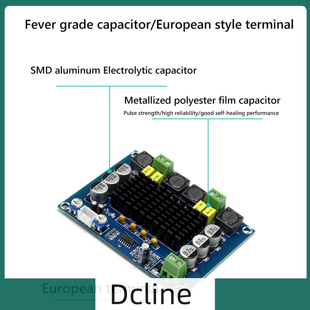 dcline-th-xh-m543-บอร์ดขยายเสียงสเตอริโอดิจิทัล-ช่องคู่-tpa3116d2-2x120w