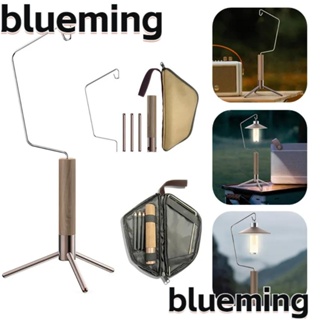 Blueming2 ชั้นวางโคมไฟ แบบไม้ พับได้ คุณภาพสูง สําหรับตั้งแคมป์กลางแจ้ง