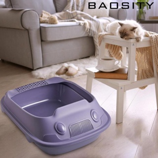 [Baosity] ห้องน้ําแมว กึ่งปิด กันกระเด็น พื้นที่ขนาดใหญ่ ด้านข้างสูง เปิดด้านบน สําหรับสัตว์เลี้ยง แมวในร่ม