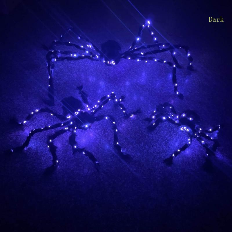 ของเล่นตุ๊กตาแมงมุมยักษ์-เรืองแสงในที่มืด-ขนาด-30-ซม-150-ซม-สําหรับตกแต่งสวน-ปาร์ตี้กลางแจ้ง