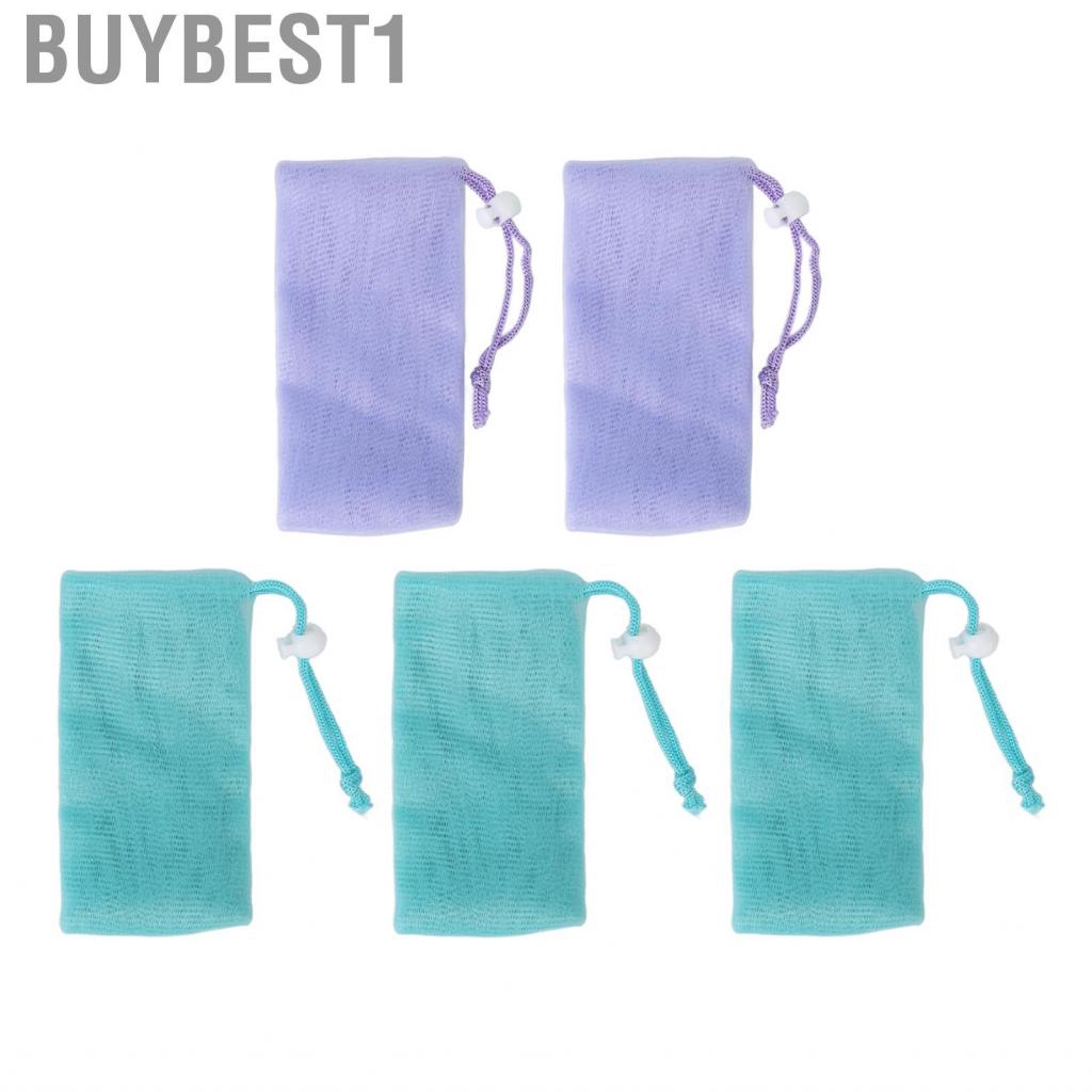 buybest1-mesh-soap-pouch-effective-quick-drying-foaming-net-high-efficiency-drawstring-design-for-body-facial-cleaning