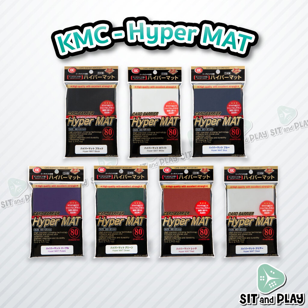 KMC Sleeves Hyper Matte Green (80 pieces) - Bazaar of Magic