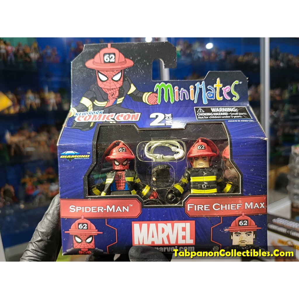 Minimates Marvel Wave 41 NYCC Spider-Manand Fire Chief Max 2-Pack ...