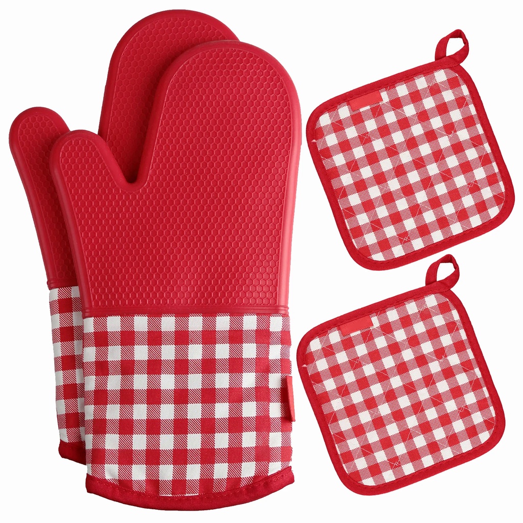 Panda Silicone Oven Mitts – Heat Resistant Up To 500°F, Non-Slip Grip, Machine Washable, Fun Kitchen Gift For Women, BBQ, Grilling, Baking