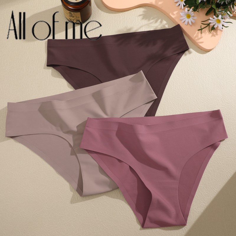Allofme กางเกงชั้นใน ไร้รอยต่อ นุ่ม และสบาย สีพื้น สําหรับผู้หญิง