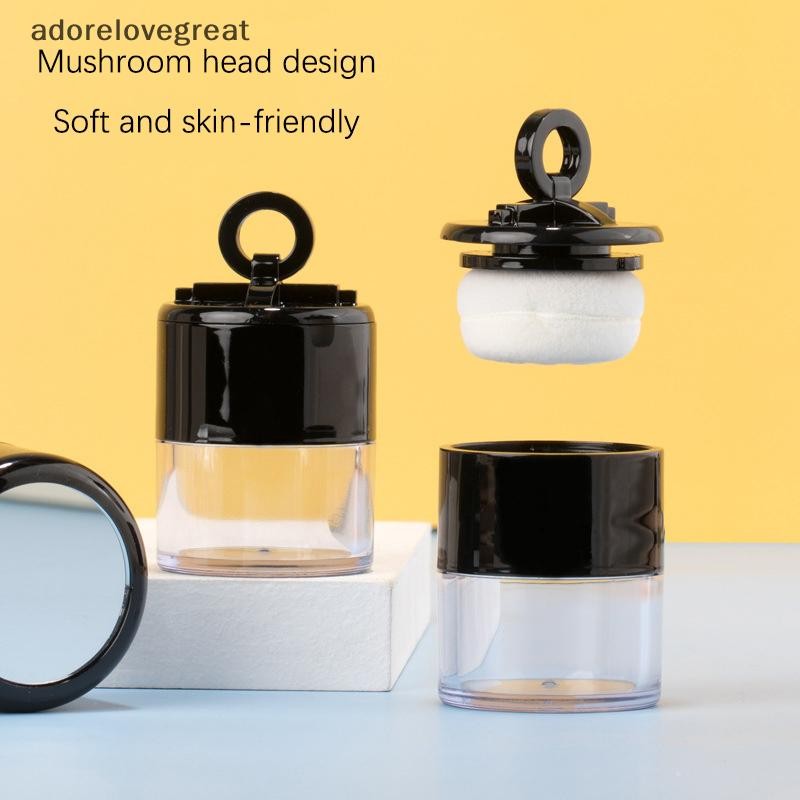 Alt Powder Case พร้อมฟองน้ําเห็ดพัฟแบบพกพา Loose Powder กล่องกระจก ...