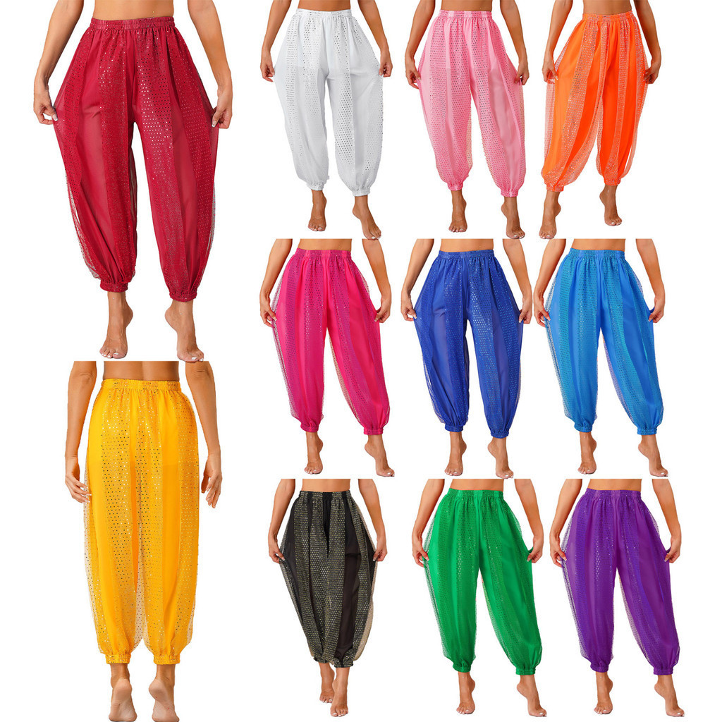 Womens Sequined Party Pants