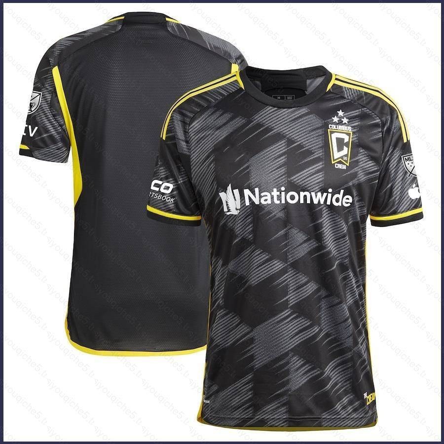 เสื้อกีฬาแขนสั้น ลายทีมฟุตบอล Columbus Crew Jersey 20242025 พลัสไซซ์