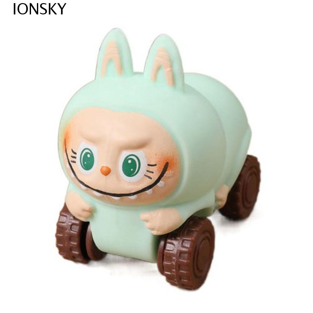 Ionsky Labubu รถบีบของเล่น,ฟื้นตัวช้าด้วยล้อ Labubu ยืดรถ, Fidget Vent ...