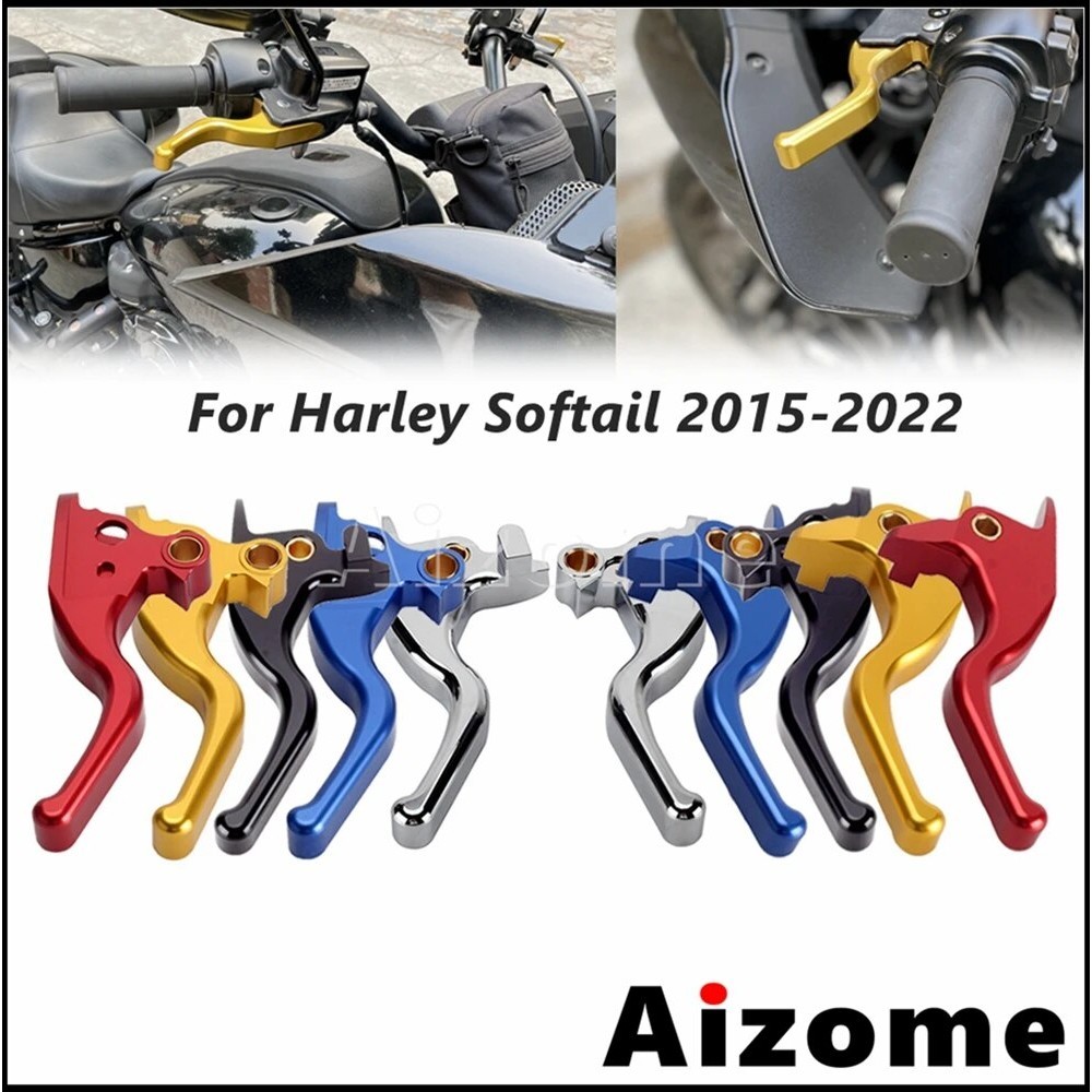 Harley Brems- & Kupplungshebel CNC-Aluminium Für Softail Breakout, Heritage, Low Rider Uvm. 2015-2024