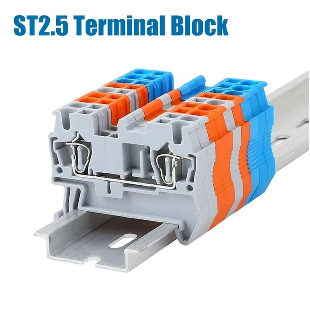 ST2.5 Spring DIN Rail Terminal Block ST เทอร์มินอล | Shopee Thailand