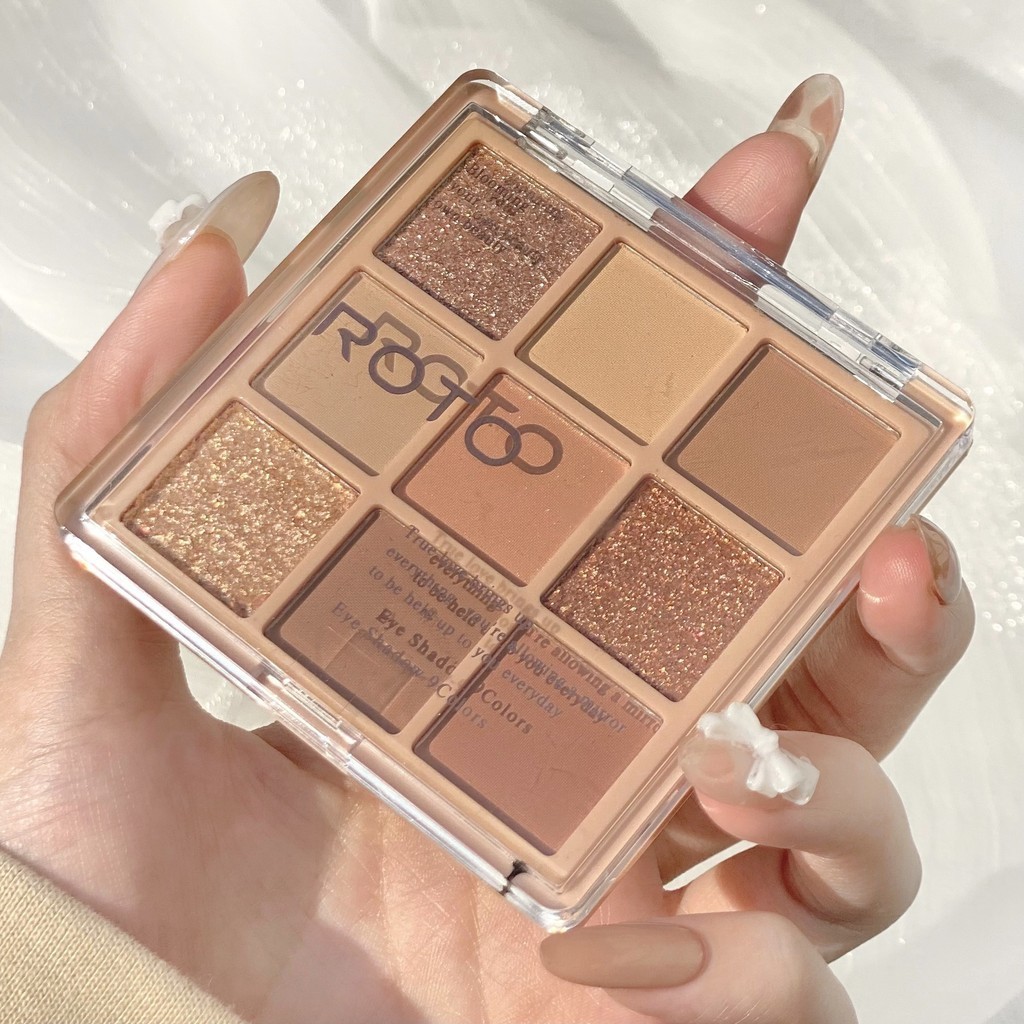 Roto Strobe Snowflake อายแชโดว์พาเลท เนื้อแมตต์ เก้าสี สําหรับแต่งหน้า ...