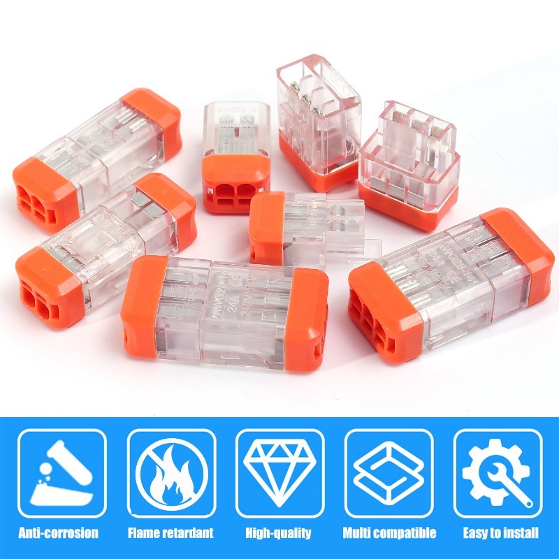 3 ชิ้น 2/3 หลุม Quick สายไฟ Terminal - Multi-cuit Wire Splitter - Quick ...
