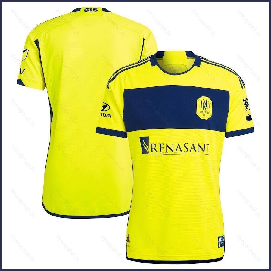 เสื้อกีฬาแขนสั้น ลายทีมชาติฟุตบอล Nashville SC Jersey 20242025 ชุด
