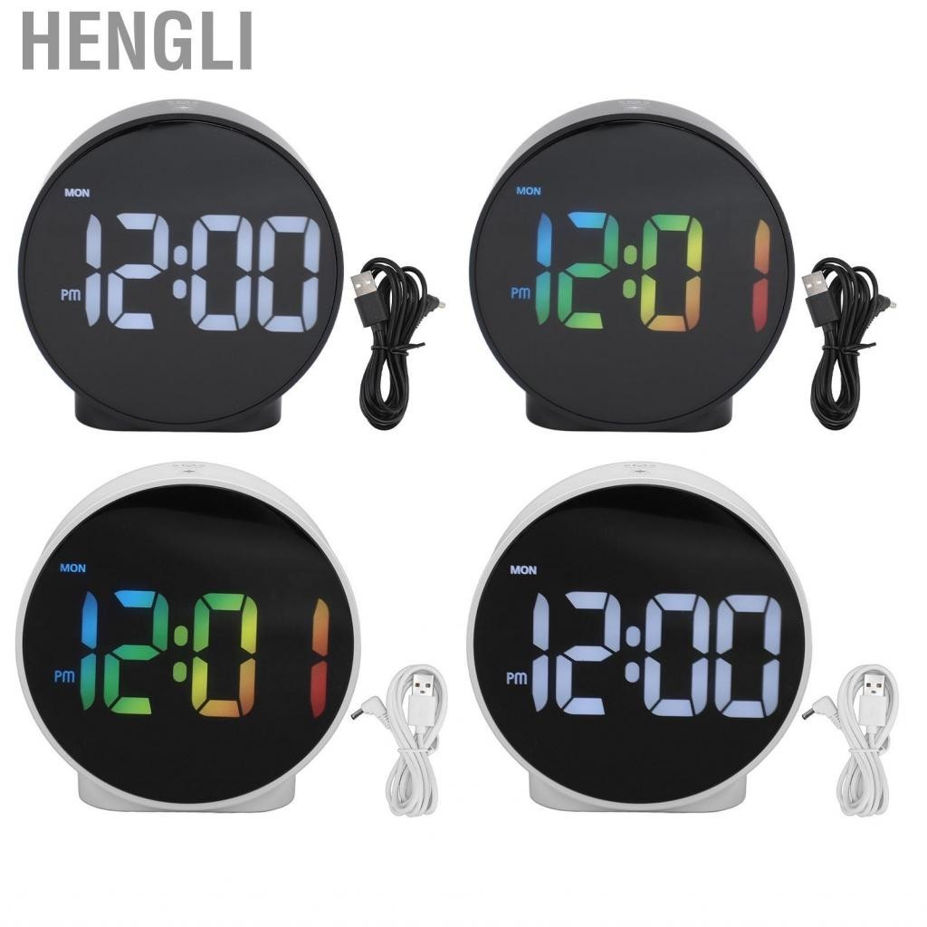 Hengli LED Alarm Clock 5 Minute Snooze 4 Inch Electric Innovative for