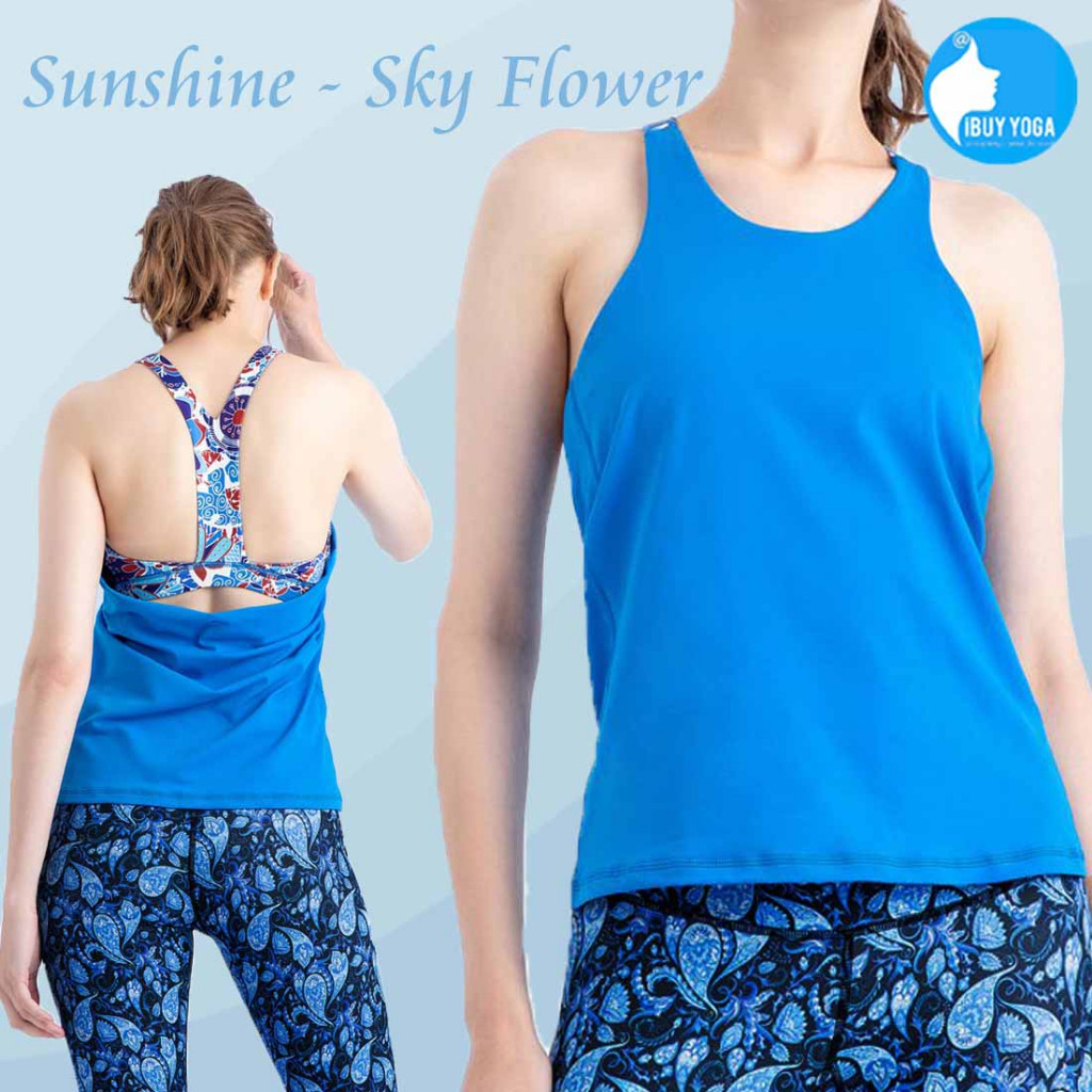 2-in-1 Cut-Out Yoga Tank Top