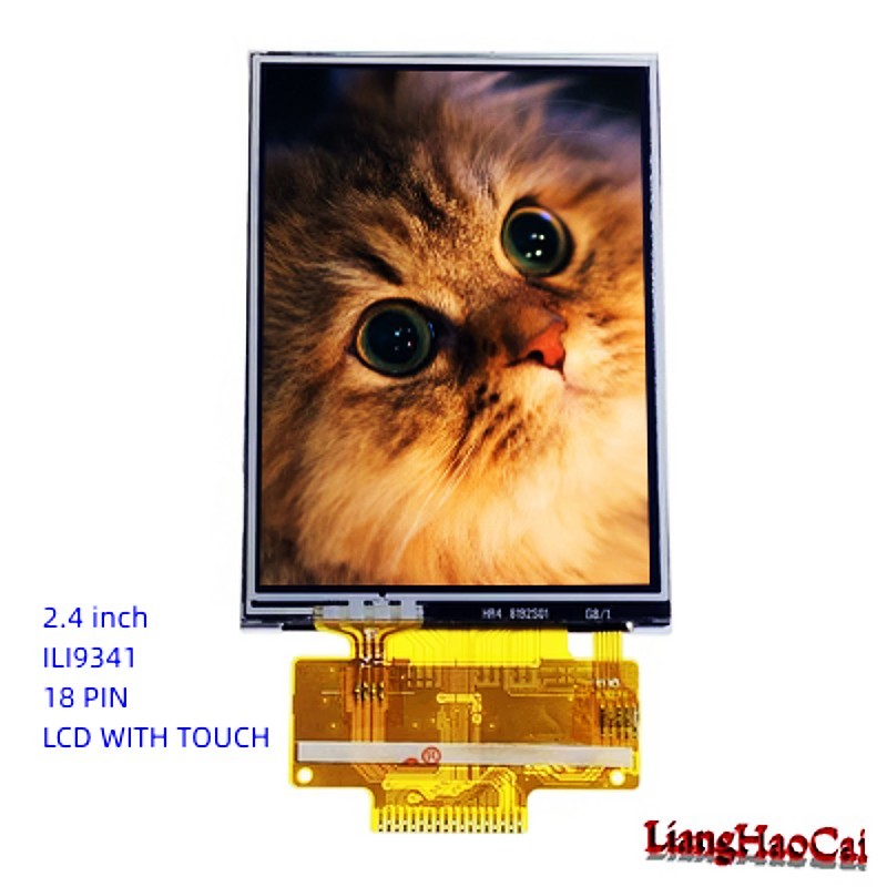 18 PIN ZONE 2.4 Inch TFT LCD With Touch SPI Serial Port Standard ...