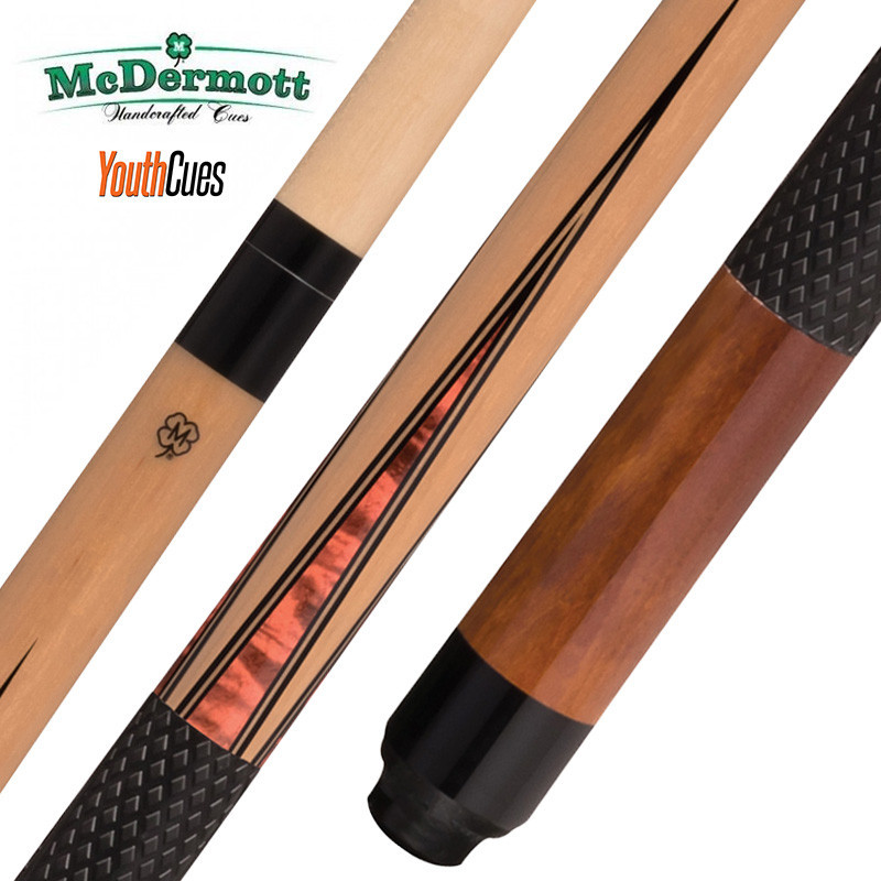McDermott K97C Youth Pool Cue – 52” Short Cue With 1x1 Soft Case, Irish Linen Wrap