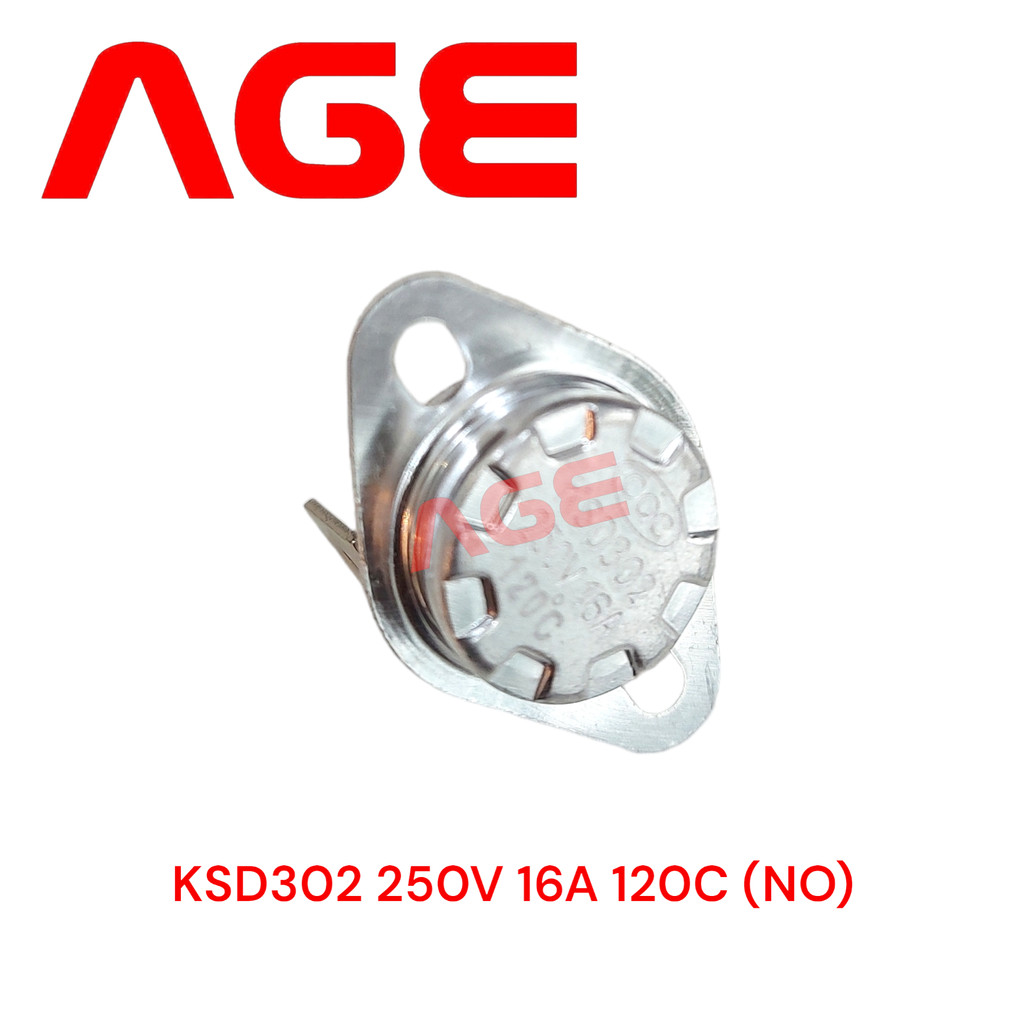 Commutateur Thermique KSD301 250V 10A / KSD302 16A - 23 Températures Disponibles - Normally Closed
