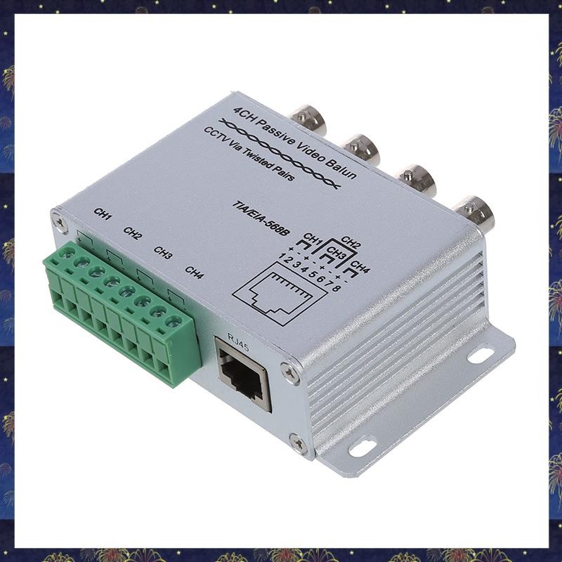 Utp 4 Channel Passive Video Balun Transceiver | Shopee Thailand