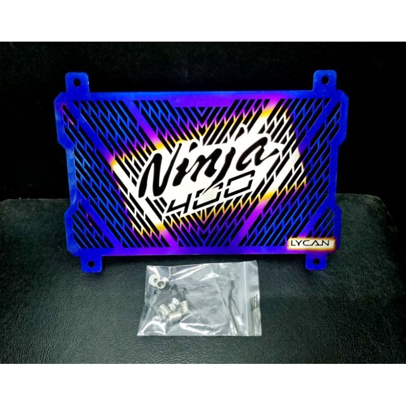 การ์ดหม้อน้ำ Kawasaki Ninja 400 Radiator guard สีไทเท | Shopee Thailand
