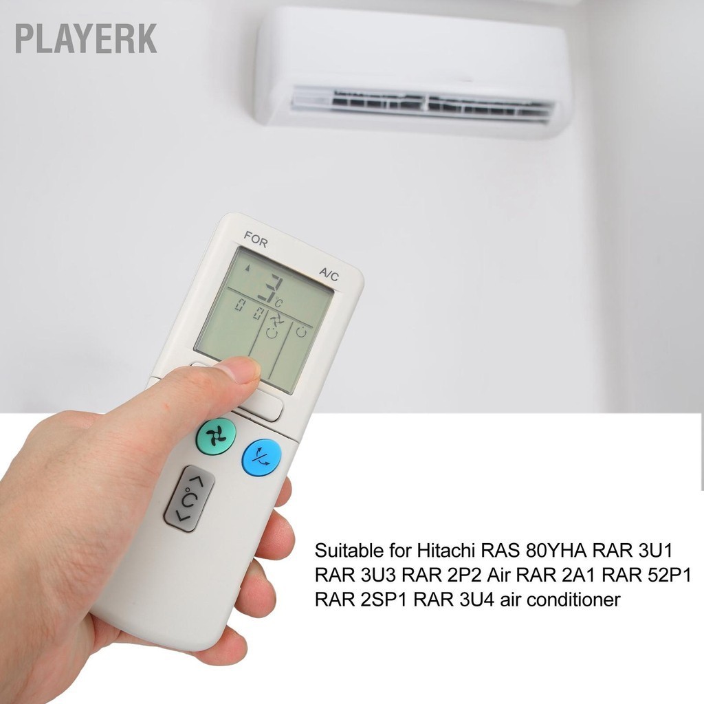 Playerk Universal Air Conditioner Remote Control สำหรับ Hitachi RAS
