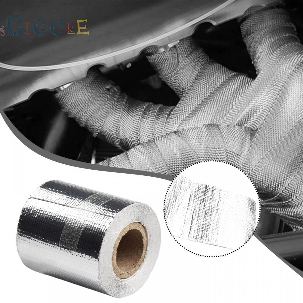 NEWExhaust Manifolds Titanium Heat Wrap Tape Thermal Wrap 5M*5cm & 6