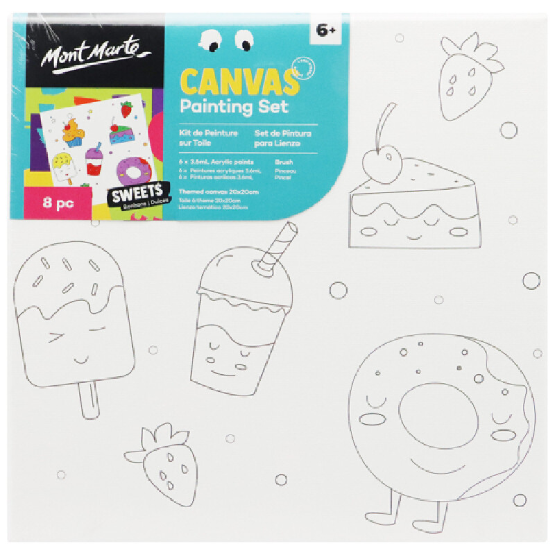 MONT MARTE เฟรมผ้าใบระบายสี 8ชิ้น คละลาย รุ่น MMKC0226 Shopee Thailand