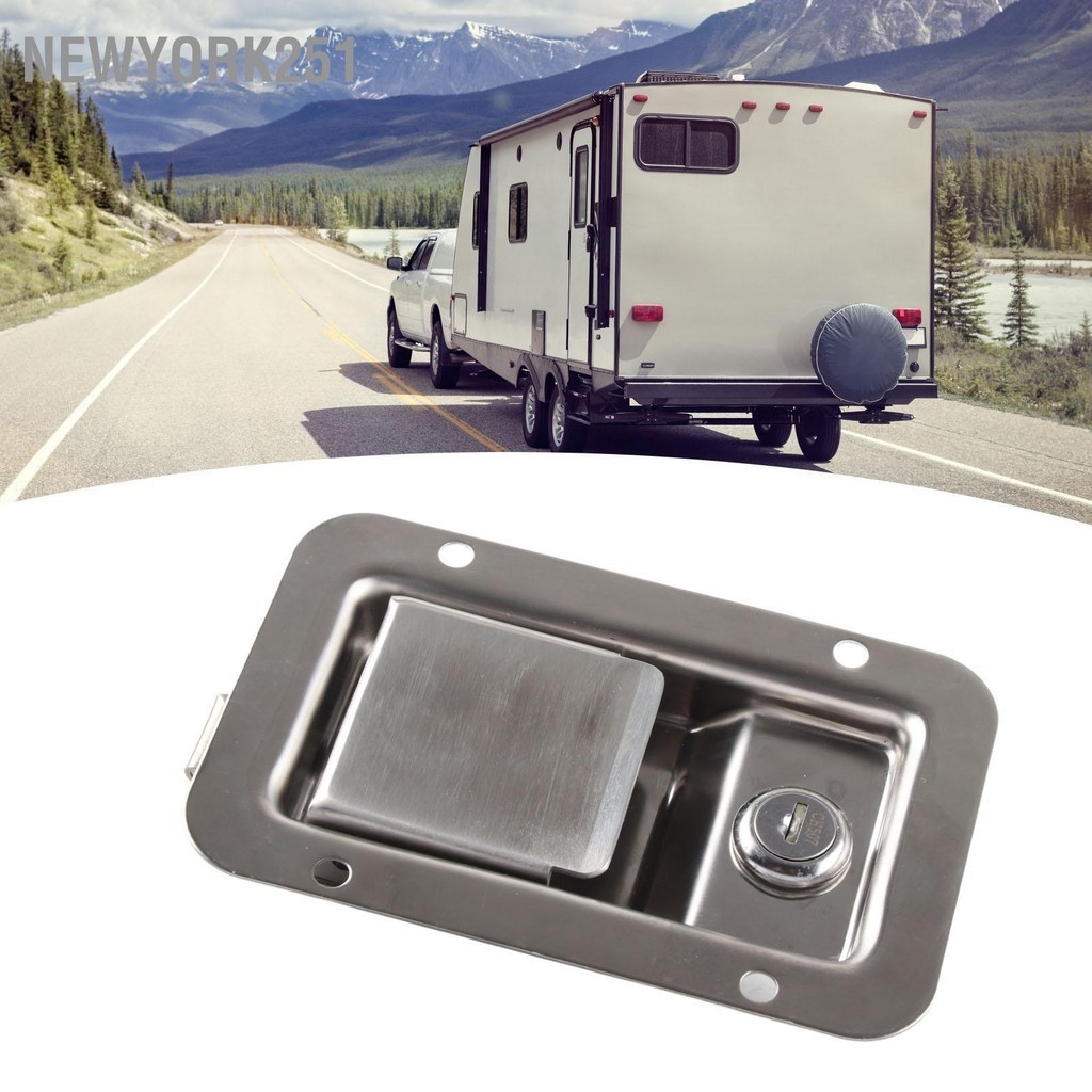 Newyork251 RV Handle Latch Paddle 140x90 มม.304 สแตนเลสสตีลประตูล็อคมือ ...