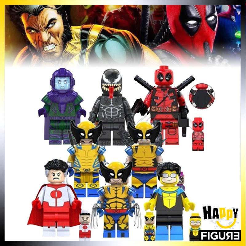 บล็อคตัวต่อ รูปตุ๊กตาซูเปอร์ฮีโร่ Omni Man Riot Deadpool DIY ของเล่น ...