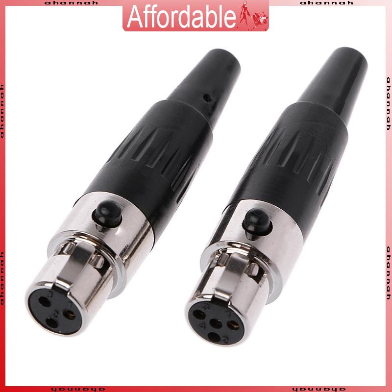 Ah Quality Mini 3PIN 4PIN ปลั๊กตัวเมีย ขั้วต่อไมโครโฟนขนาดเล็ก | Shopee ...