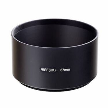 67mm Pro Angle Vented Metal Lens Hood For Canon, Nikon, Sony, Pentax – Improves Shots