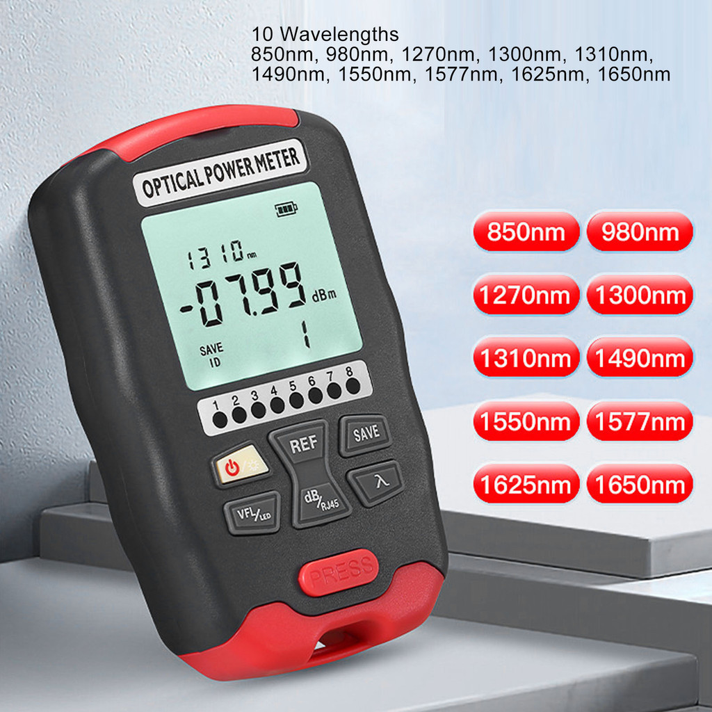 Industrial 3 in 1 Optical Power Meter Sensitive Quick Response LED RJ45 ...