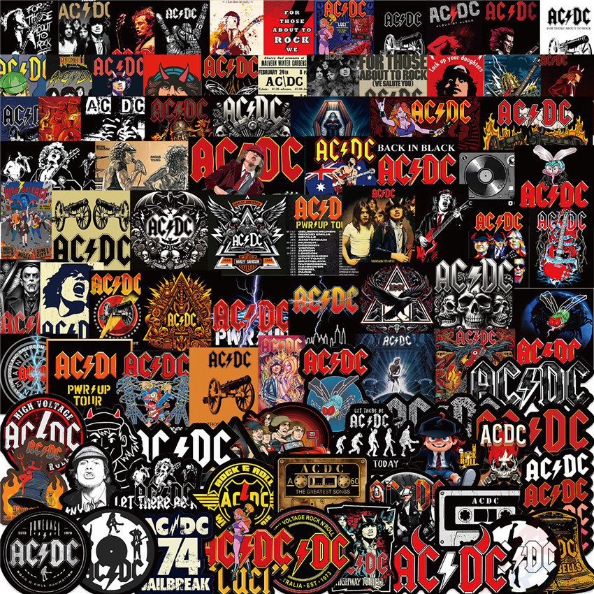 100 ชิ ้ น/ชุด วงร ็ อค สติ ๊ กเกอร ์ AC/DC Diy กันน ้ ําแฟชั ่ น ...