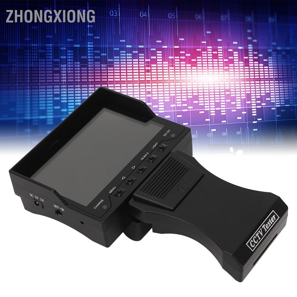 ZhongXiong เครื่องทดสอบกล้องวงจรปิด LCD กล้อง HD Analog Video Monitor ...