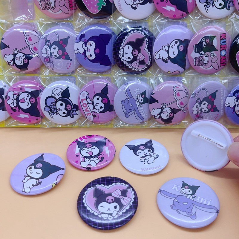 เข็มกลัด รูปการ์ตูนอนิเมะ Sanrio Kuromi Cinnamoroll น่ารัก สร้างสรรค์ 5