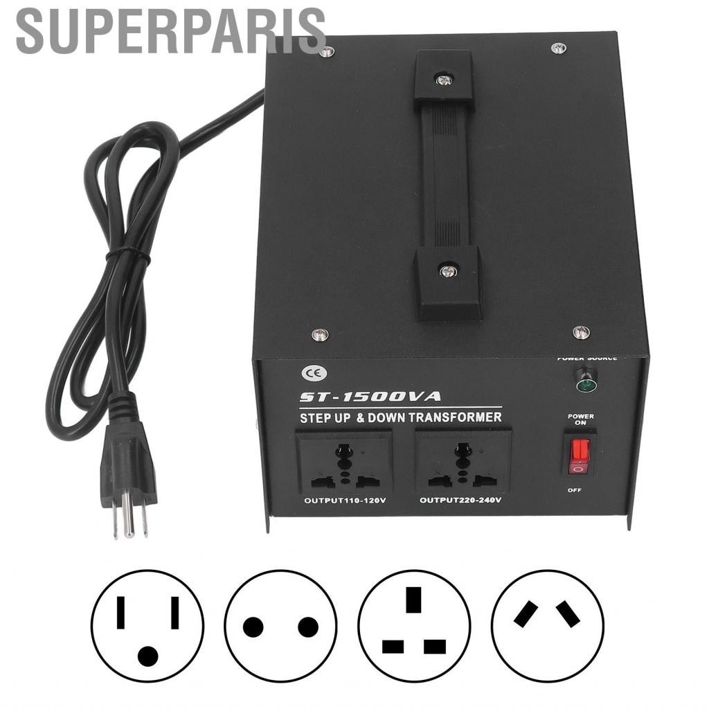 Superparis Voltage Transformer Universal Sockets Input Adjustable
