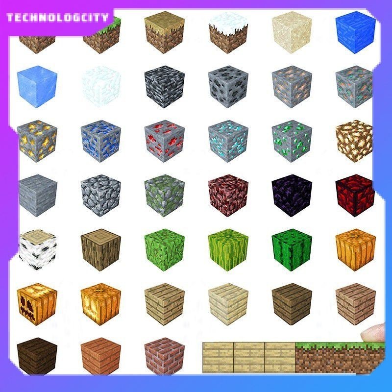 บล็อกตัวต่อแม่เหล็ก รูป Mc Minecraft DIY ของเล่นเสริมพัฒนาการ สําหรับ ...