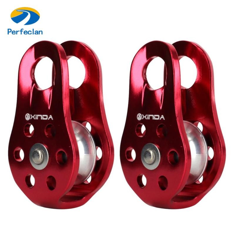 Perfeclan 2 x Side Rope Pulley Heavy Load Prospecting Rock Climbing ...